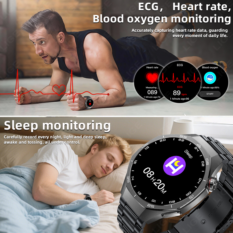 LIGE ECG Smart Watch For Andro - Health Wellness Trends 2026 ulasan dan harga