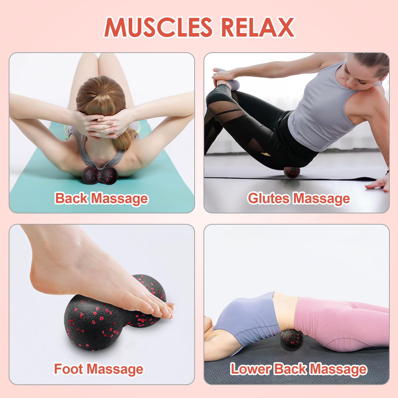 Hollow Yoga Roller Massage Pea - Vibrating Foam Roller ulasan dan harga
