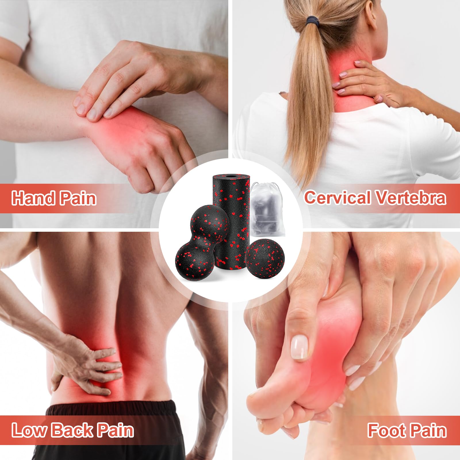 Hollow Yoga Roller Massage Pea - Vibrating Foam Roller ulasan dan harga
