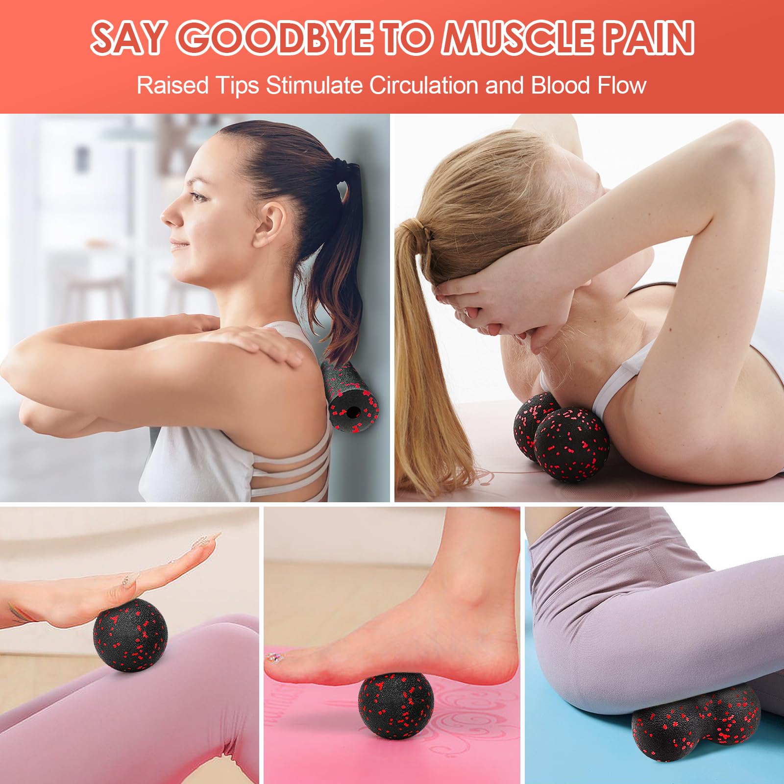 Hollow Yoga Roller Massage Pea - Vibrating Foam Roller ulasan dan harga