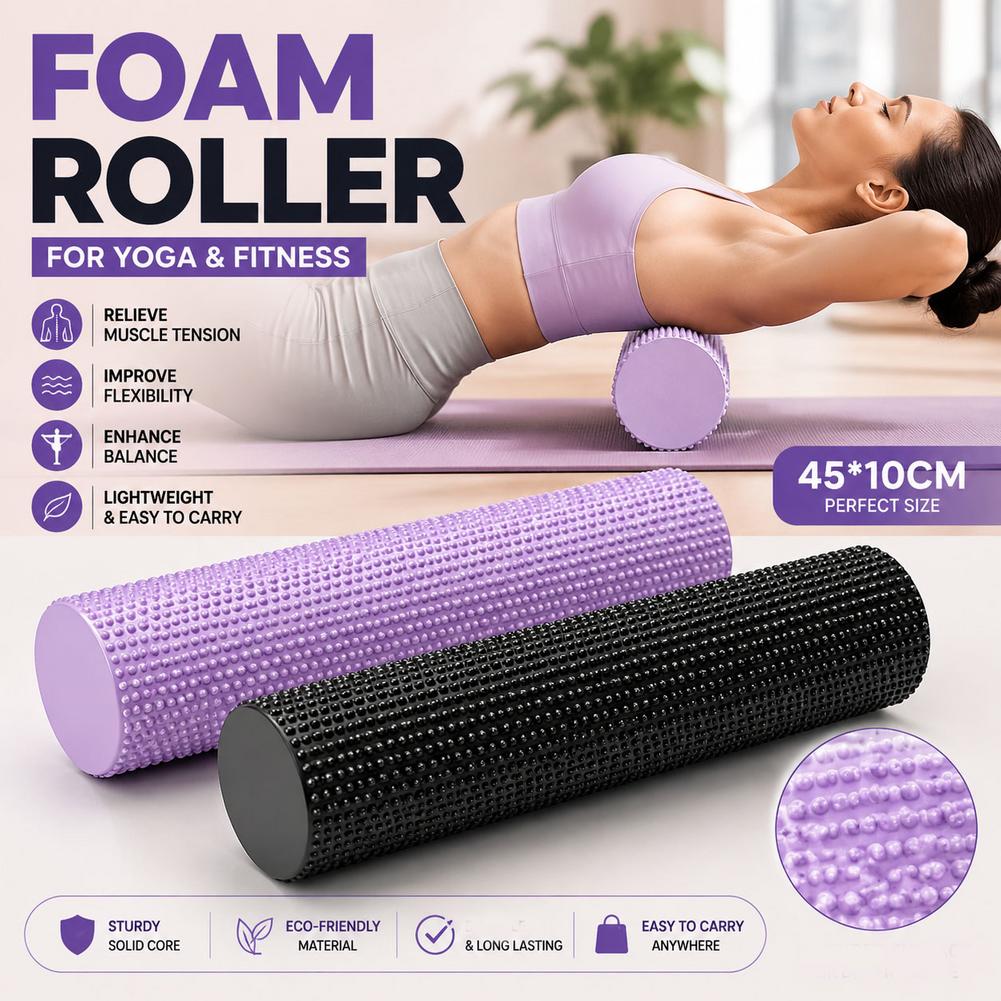 Yoga Foam Roller EVA High Dens - Vibrating Foam Roller ulasan dan harga
