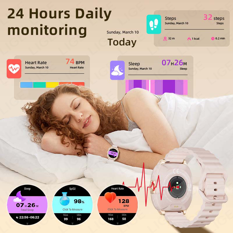 LIGE 2 In 1 TWS Headset Smart  - Health Wellness Trends 2026 ulasan dan harga