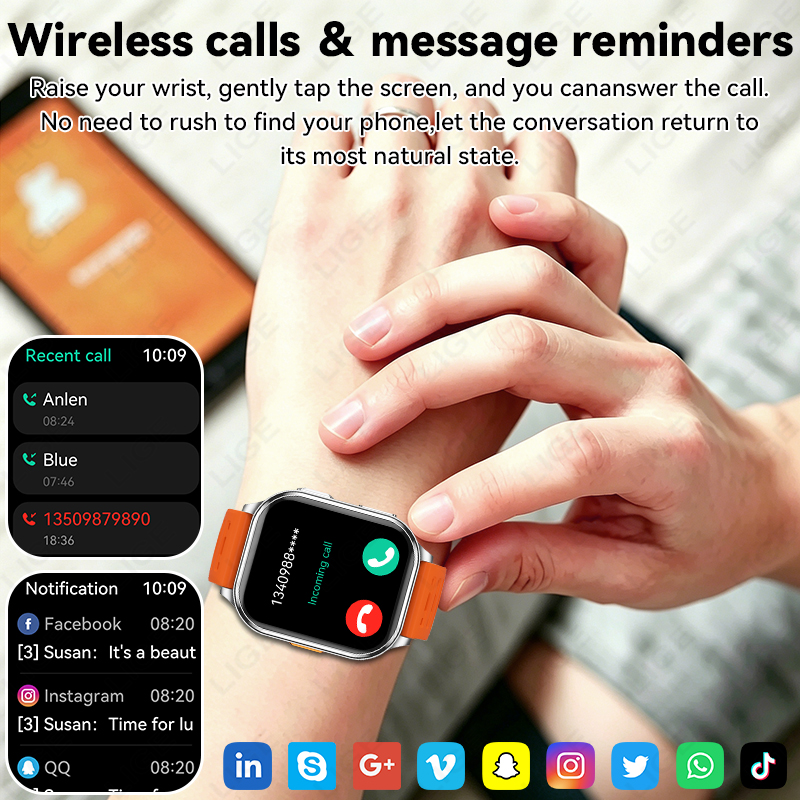LIGE 2026 Camera Smart Watch M - Health Wellness Trends 2026 ulasan dan harga