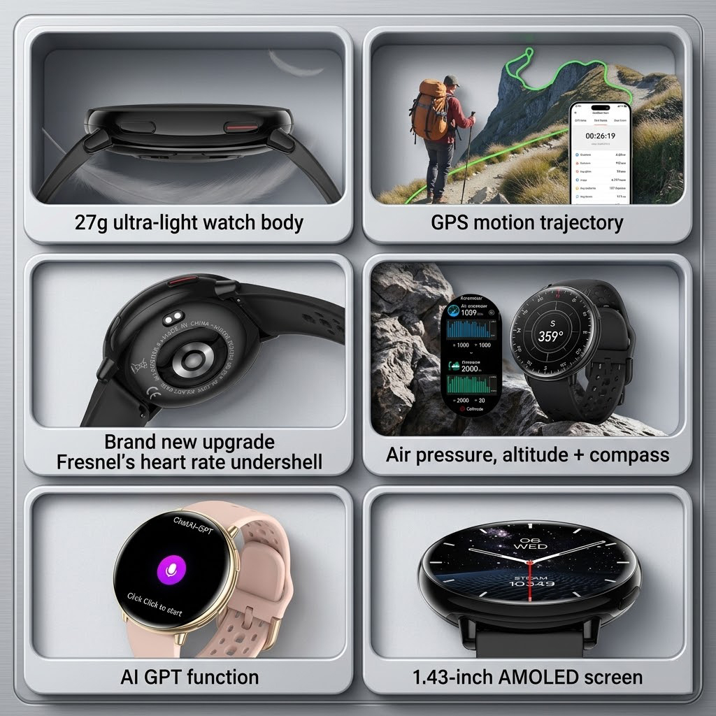 HD21 Smart Watch 1.43 Inch AMO - Health Wellness Trends 2026 ulasan dan harga