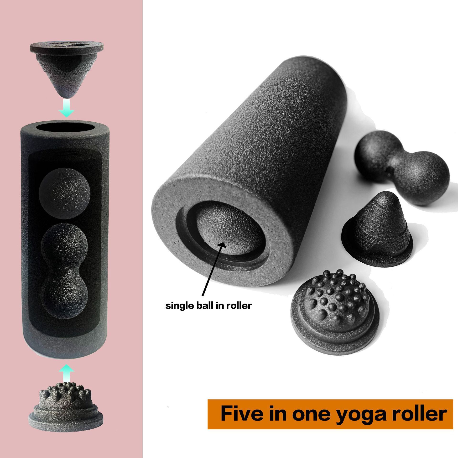 5-in-1 Fascia Roller Set Muscl - Vibrating Foam Roller ulasan dan harga